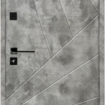 Вхідні квартирні двері Magda 145 Т-12.2 Сланець темний/бетон сніжний