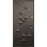 Вхідні квартирні двері Magda 327 Т-2.23  Венге горизонт сіре