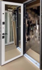 Вхідні квартирні двері Magda 518.1  Т-2.24 Софт елегантний сірий/емаль біла - Зображення 3