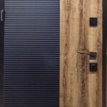 Вхідні квартирні двері Magda Т-2.24    850ПЧ мод (634.1)  Т-2.24    850 мод (634/343)  Софт чорний-дуб оріон/емаль біла  L